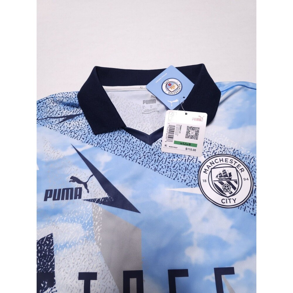 Puma Manchester City Street Soccer Men's Size Large Soccer Jersey 758801 01 - Picture 3 of 3